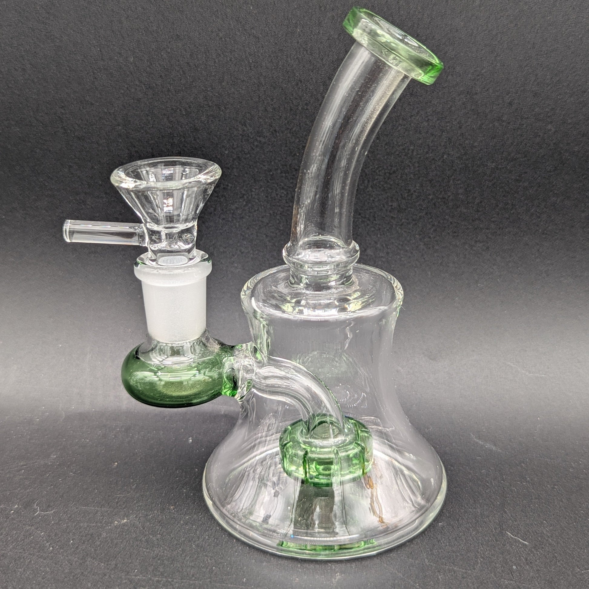 5.5" Mini Bent Neck Showerhead Bong-Avernic Smoke Shop