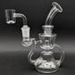 6" Double Slit Recycler Dab Rig