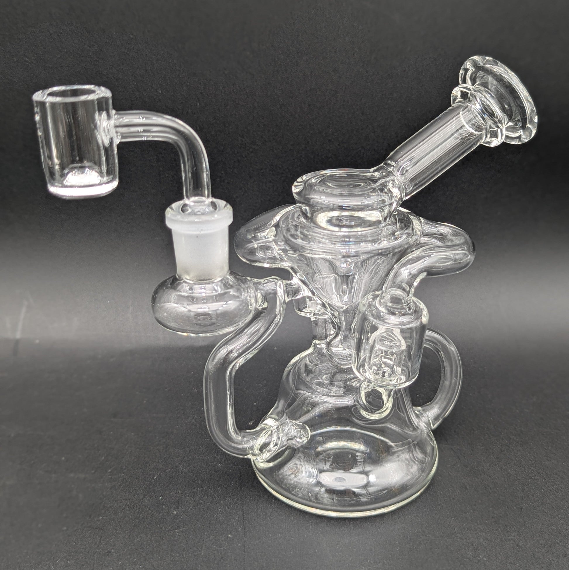 6" Dual Uptake Vortex Recycler Dab Rig-Avernic Smoke Shop