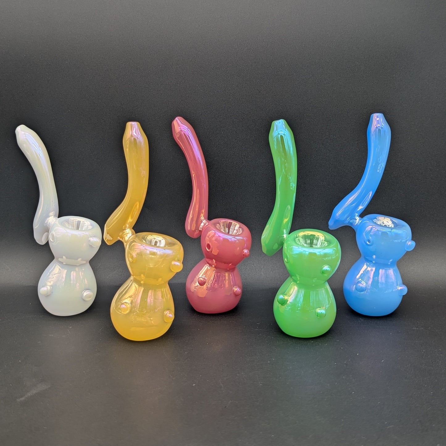 6" Iridescent Standing Bubbler-Avernic Smoke Shop