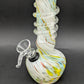 6" Spiral Frit Soft Glass Water Pipe