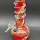 6" Spiral Frit Soft Glass Water Pipe