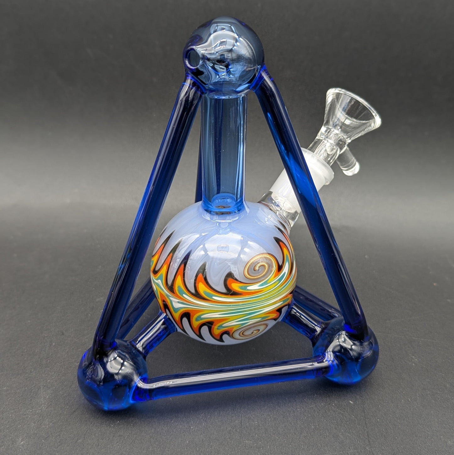 6" Tetrahedron Mini Beaker Water Pipe