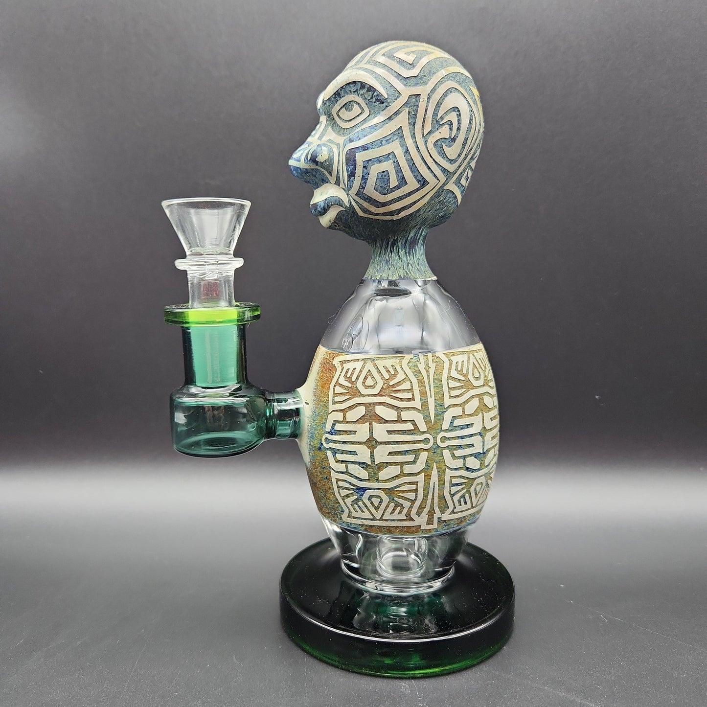 7" Aztec Egg Body Water Pipe-Avernic Smoke Shop