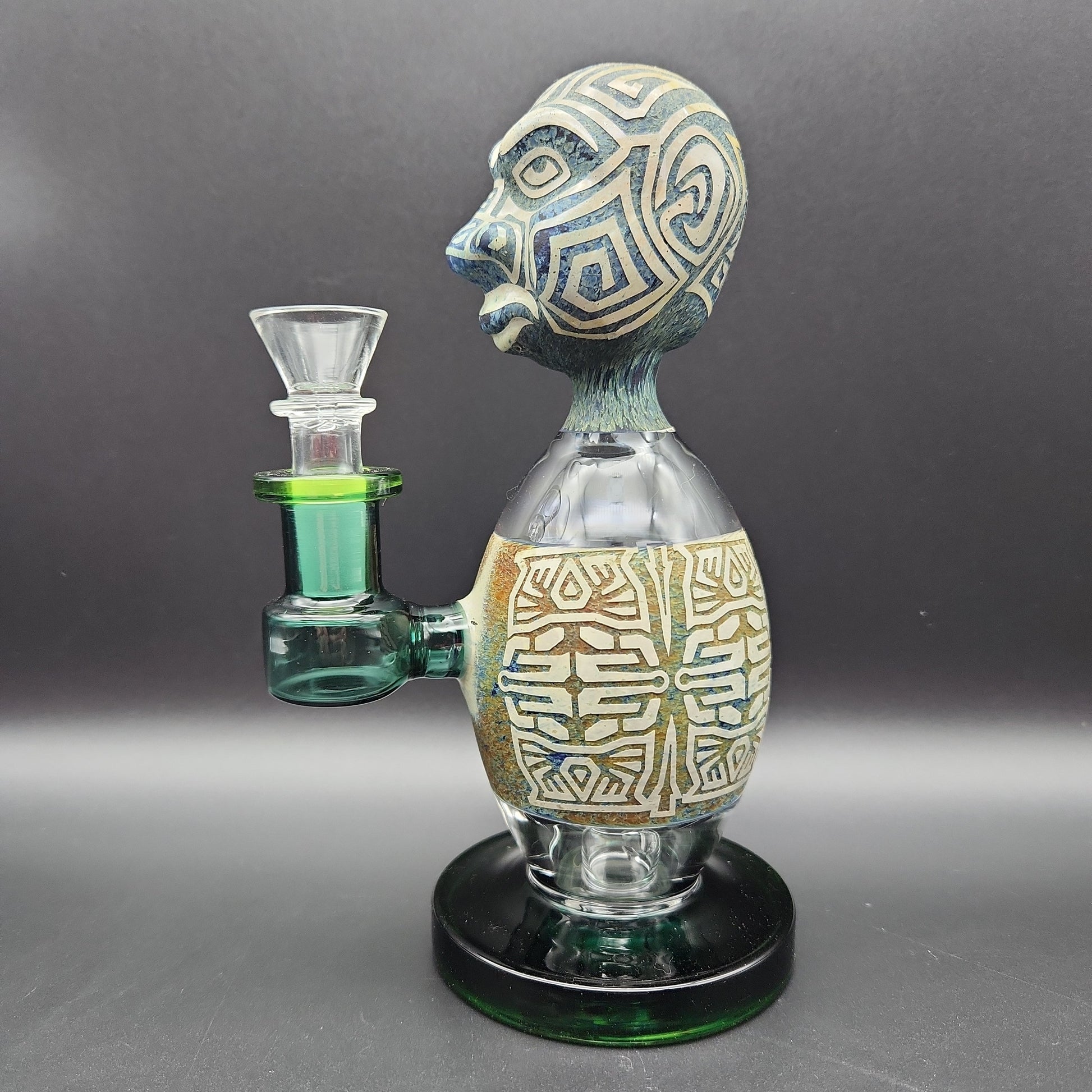 7" Aztec Egg Body Water Pipe-Avernic Smoke Shop