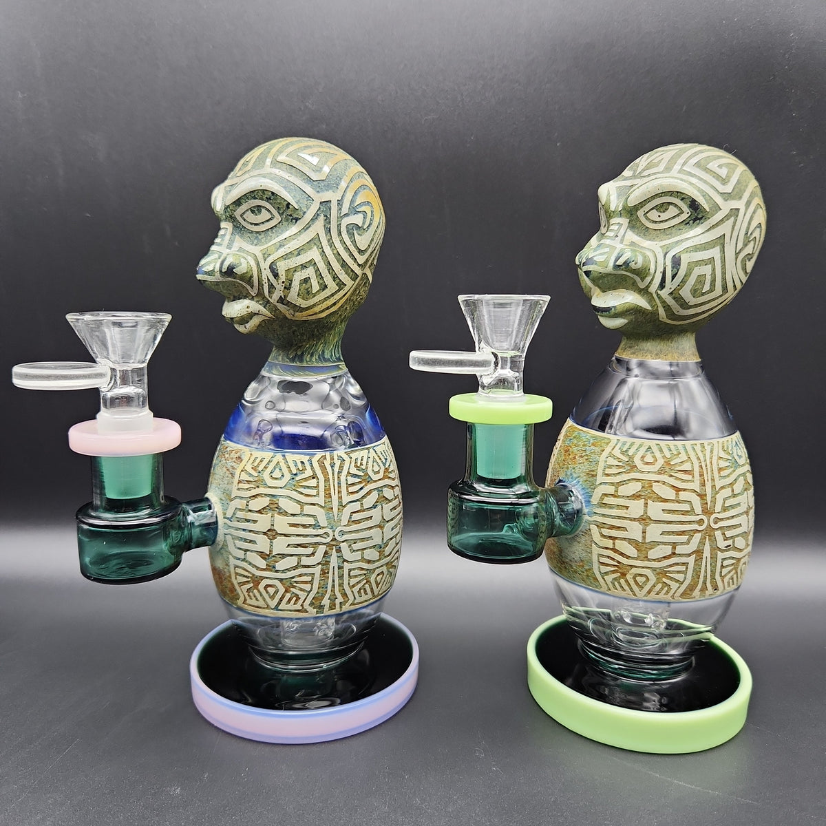 7" Aztec Egg Body Water Pipe-Avernic Smoke Shop