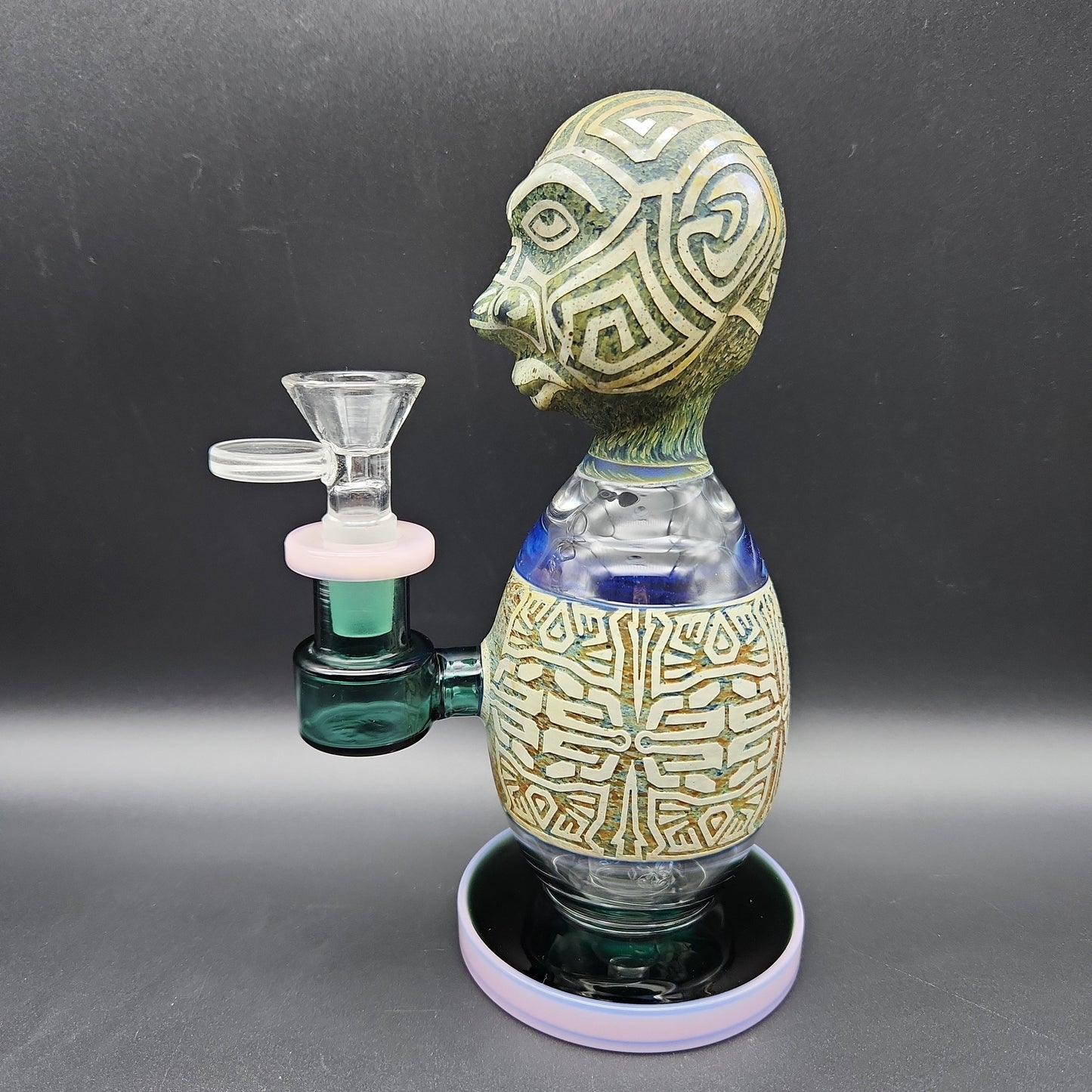 7" Aztec Egg Body Water Pipe-Avernic Smoke Shop