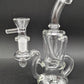7" Clear Mini Klein Recycler Water Pipe-Avernic Smoke Shop