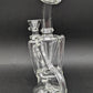 7" Clear Mini Klein Recycler Water Pipe-Avernic Smoke Shop