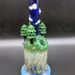 7" Forest Sky Tube Rig 10mm - Los1 Glass - Avernic Smoke Shop