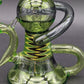 7" Green Wig Wag Recycler Dab Rig