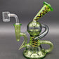 7" Green Wig Wag Recycler Dab Rig