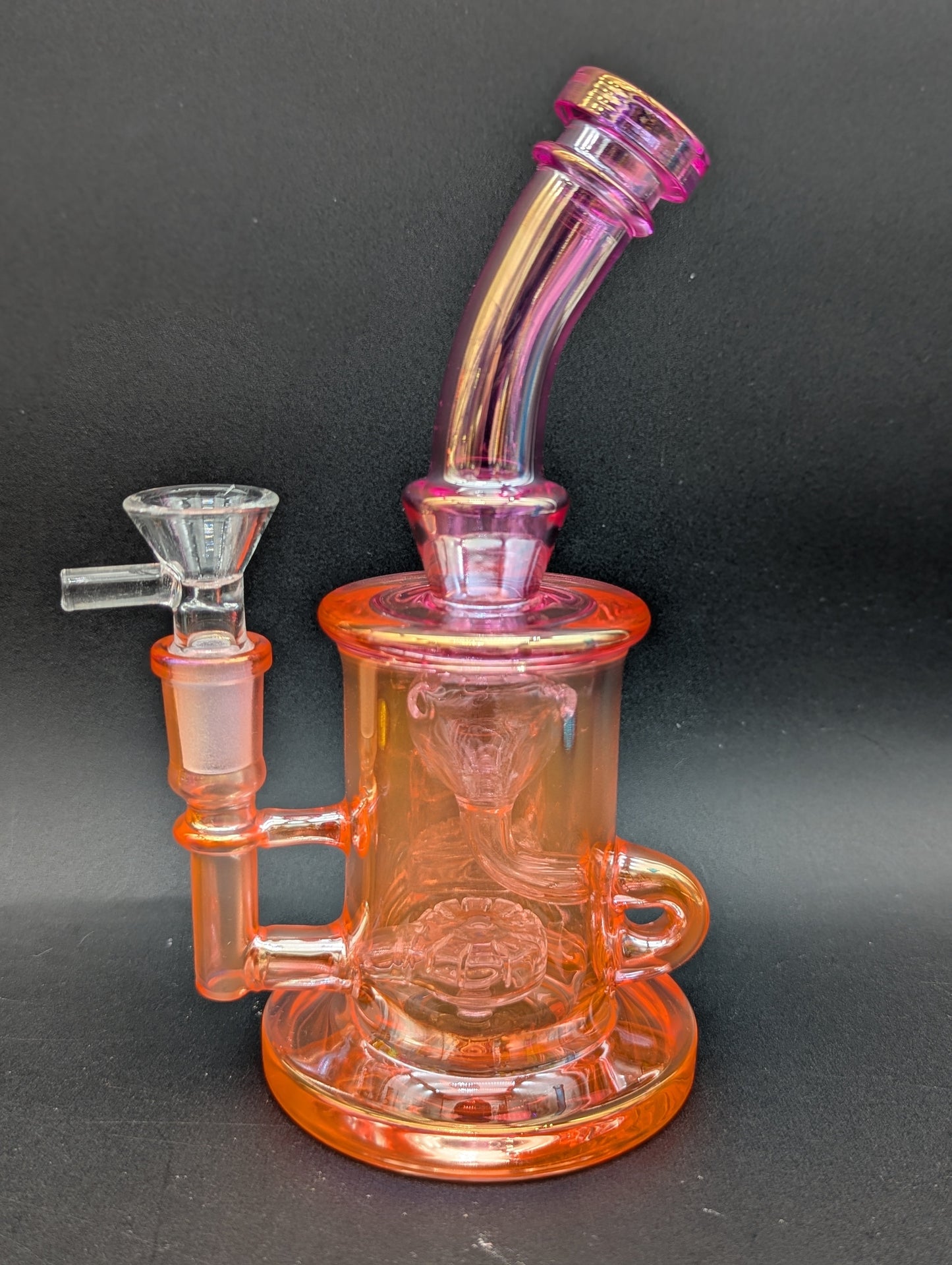 7" Iridescent Klein Recycler Water Pipe