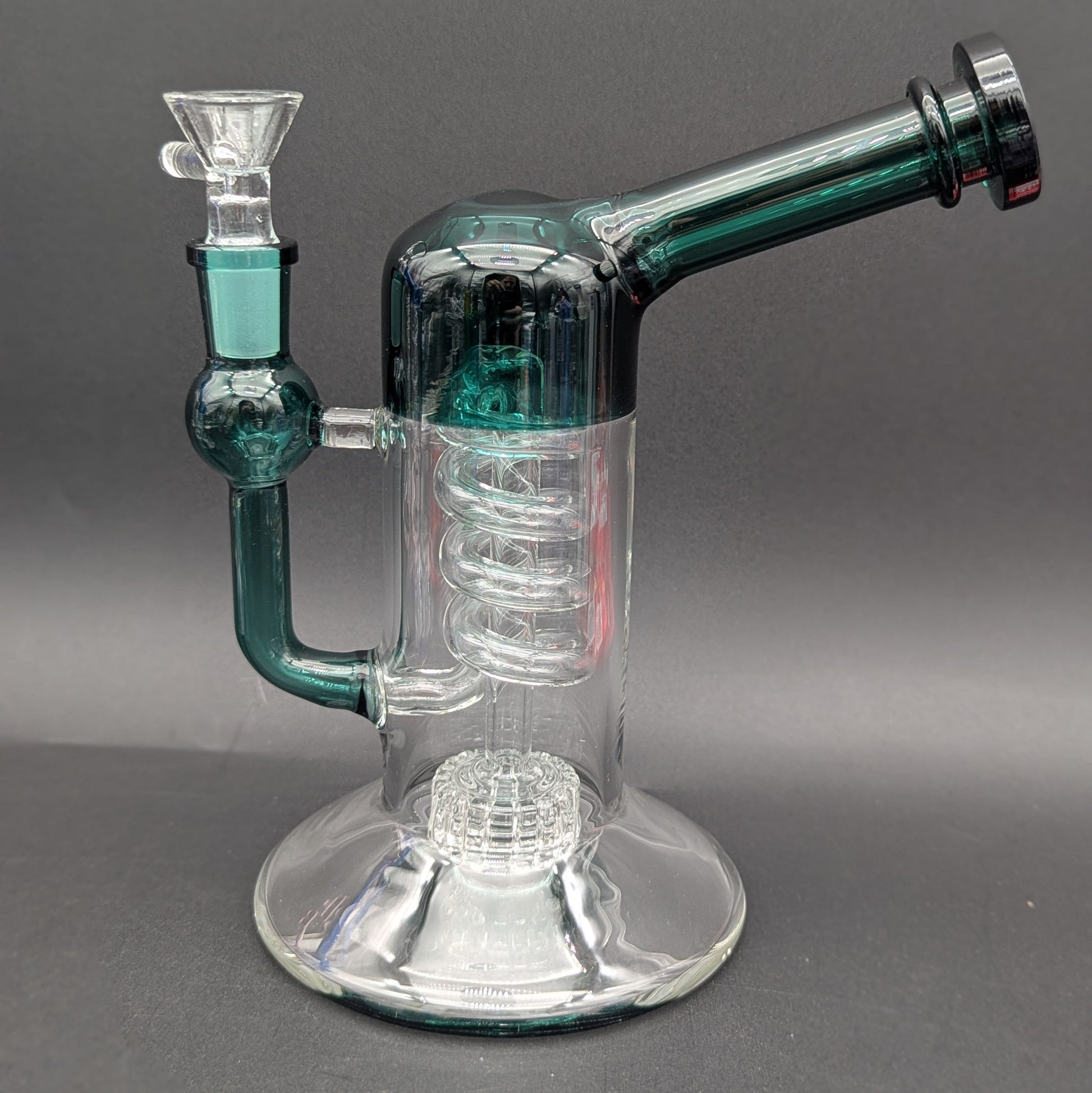 7" Matrix Coil Bent Neck Water Pipe-Avernic Smoke Shop