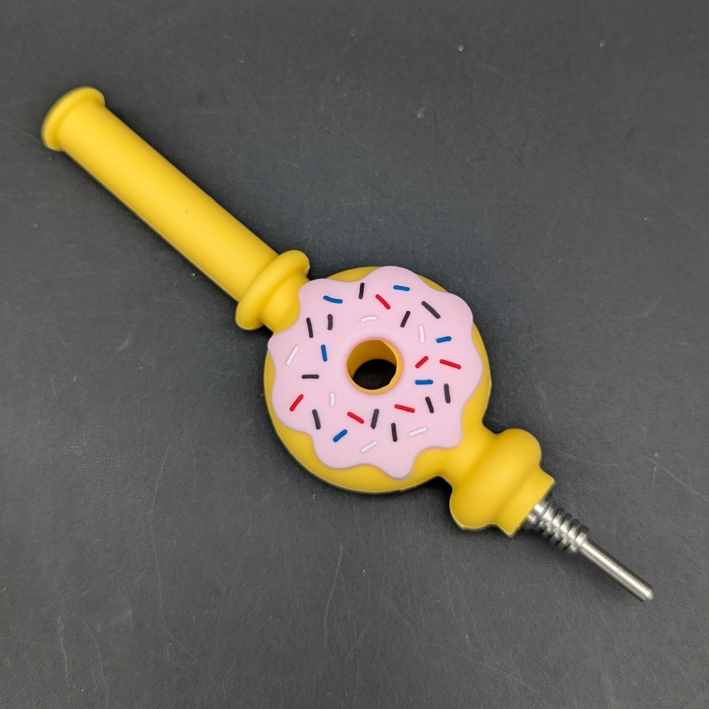 7" Silicone Donut Dab Straw-Avernic Smoke Shop