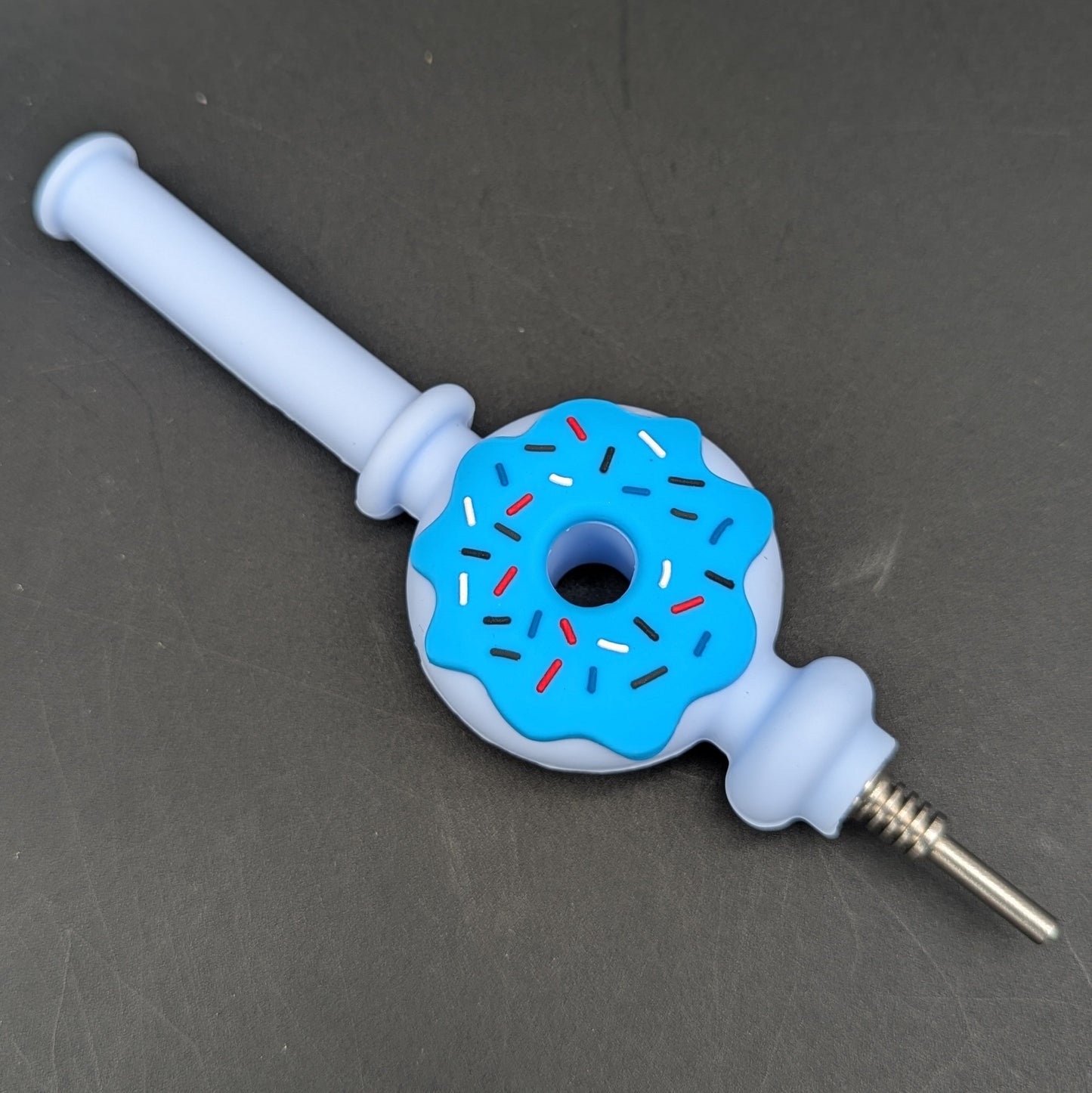 7" Silicone Donut Dab Straw-Avernic Smoke Shop