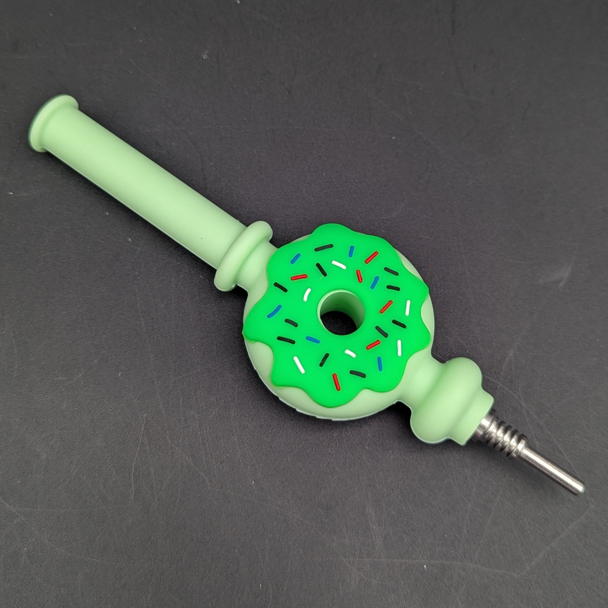 7" Silicone Donut Dab Straw-Avernic Smoke Shop