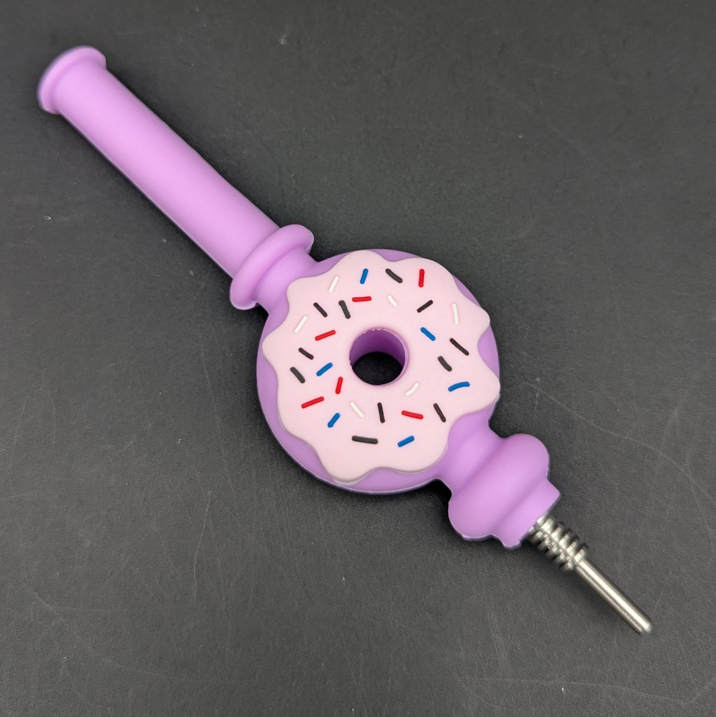 7" Silicone Donut Dab Straw-Avernic Smoke Shop