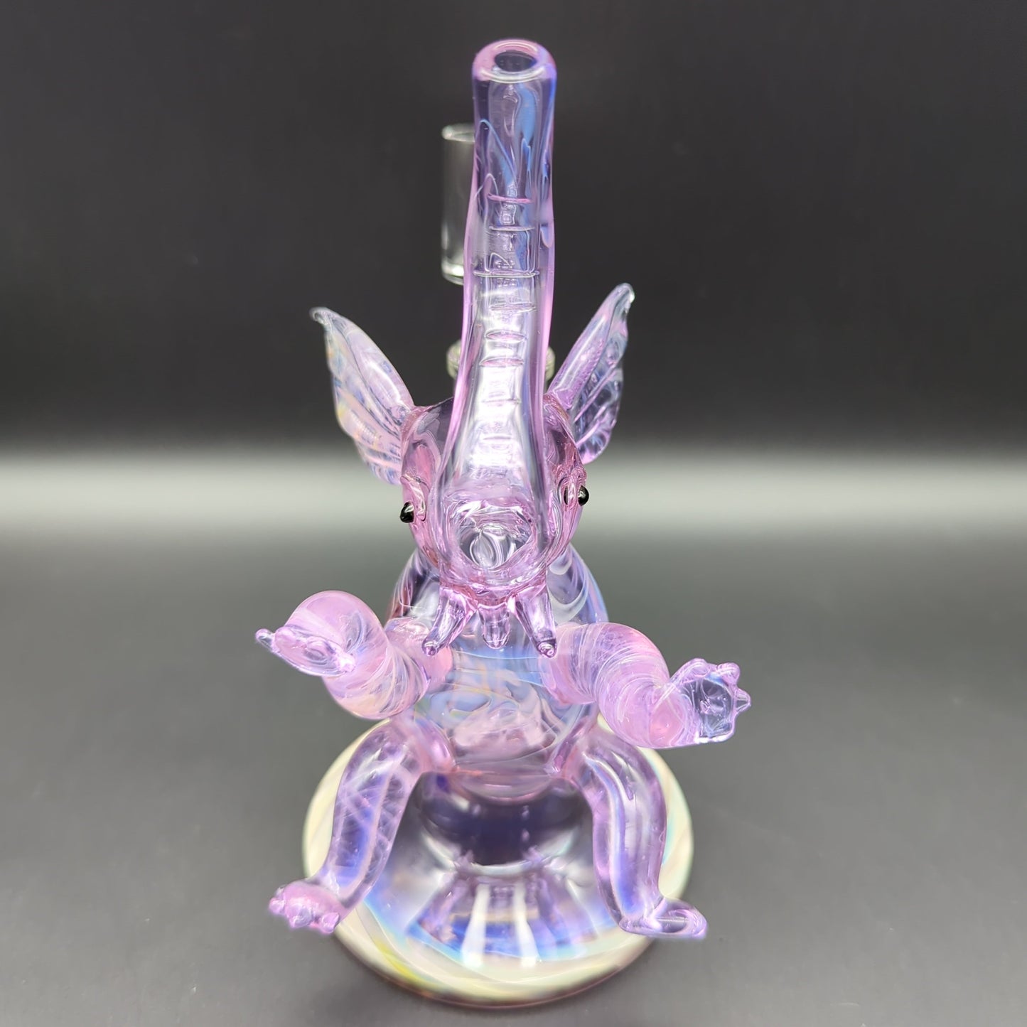 7.5" Purple Fumed Elephant Dab Rig 14mm-Avernic Smoke Shop