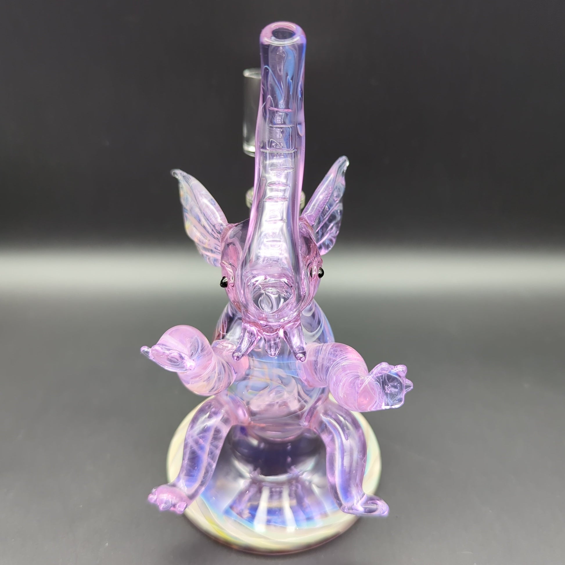 7.5" Purple Fumed Elephant Dab Rig 14mm-Avernic Smoke Shop