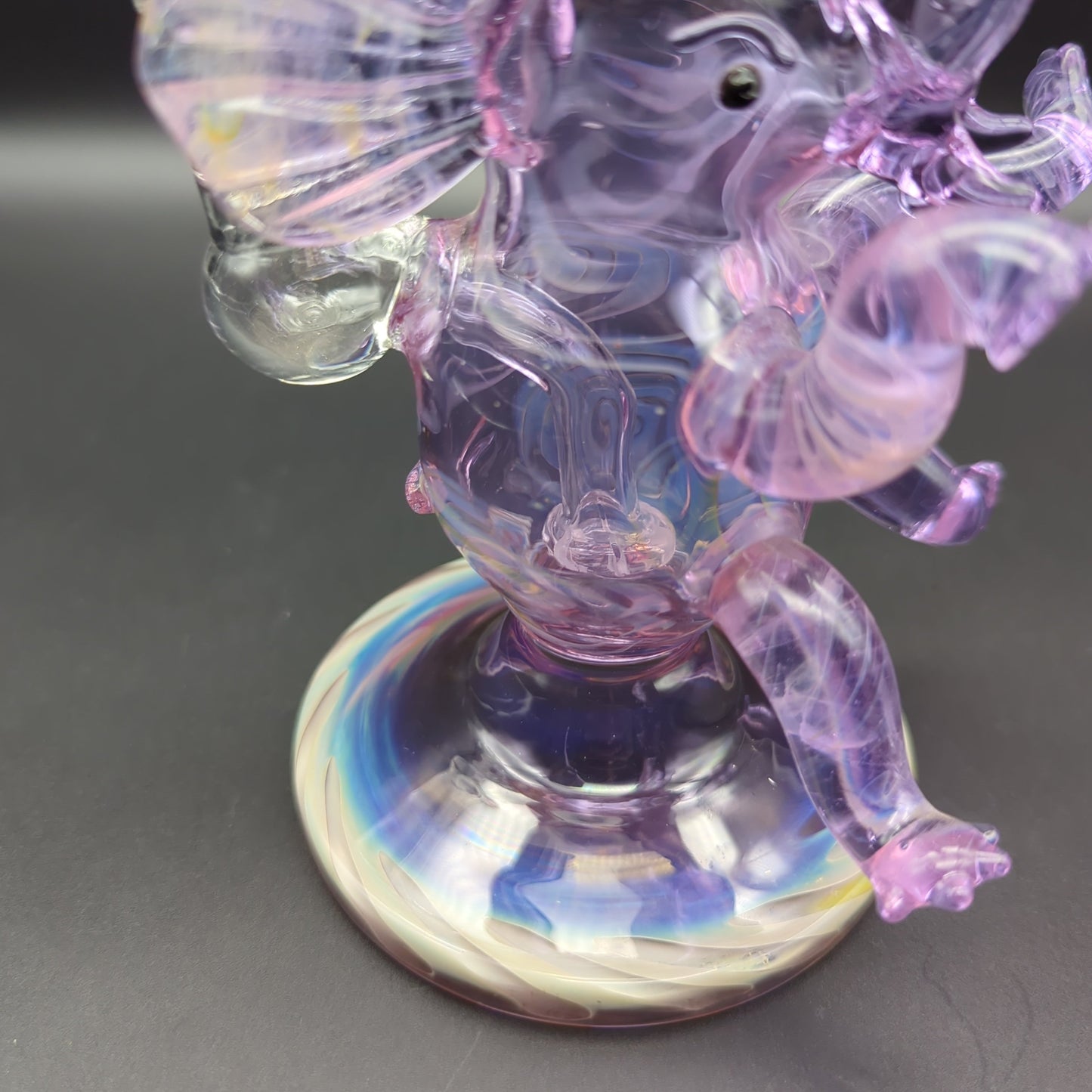 7.5" Purple Fumed Elephant Dab Rig 14mm-Avernic Smoke Shop