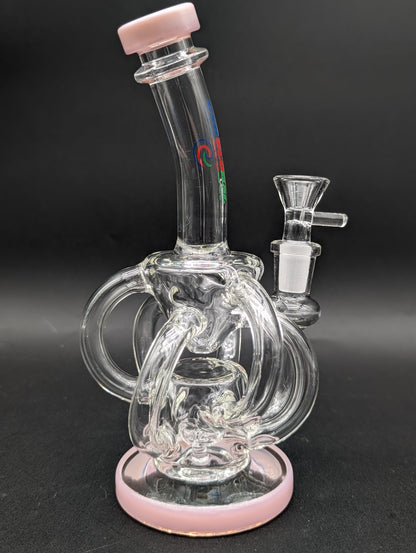 7.5" Inline Multi Tube Recycler Bong