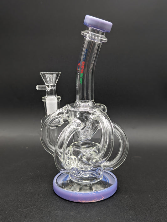 7.5" Inline Multi Tube Recycler Bong