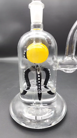 7.5" Upright Friendly Squid Bubbler-Avernic Smoke Shop