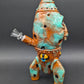 8" Radioactive Skull Rocket Bong