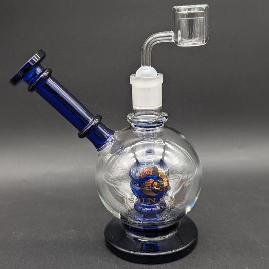 8" Tsunami Concentrate Rig Shower Head Side Neck Dome-Avernic Smoke Shop