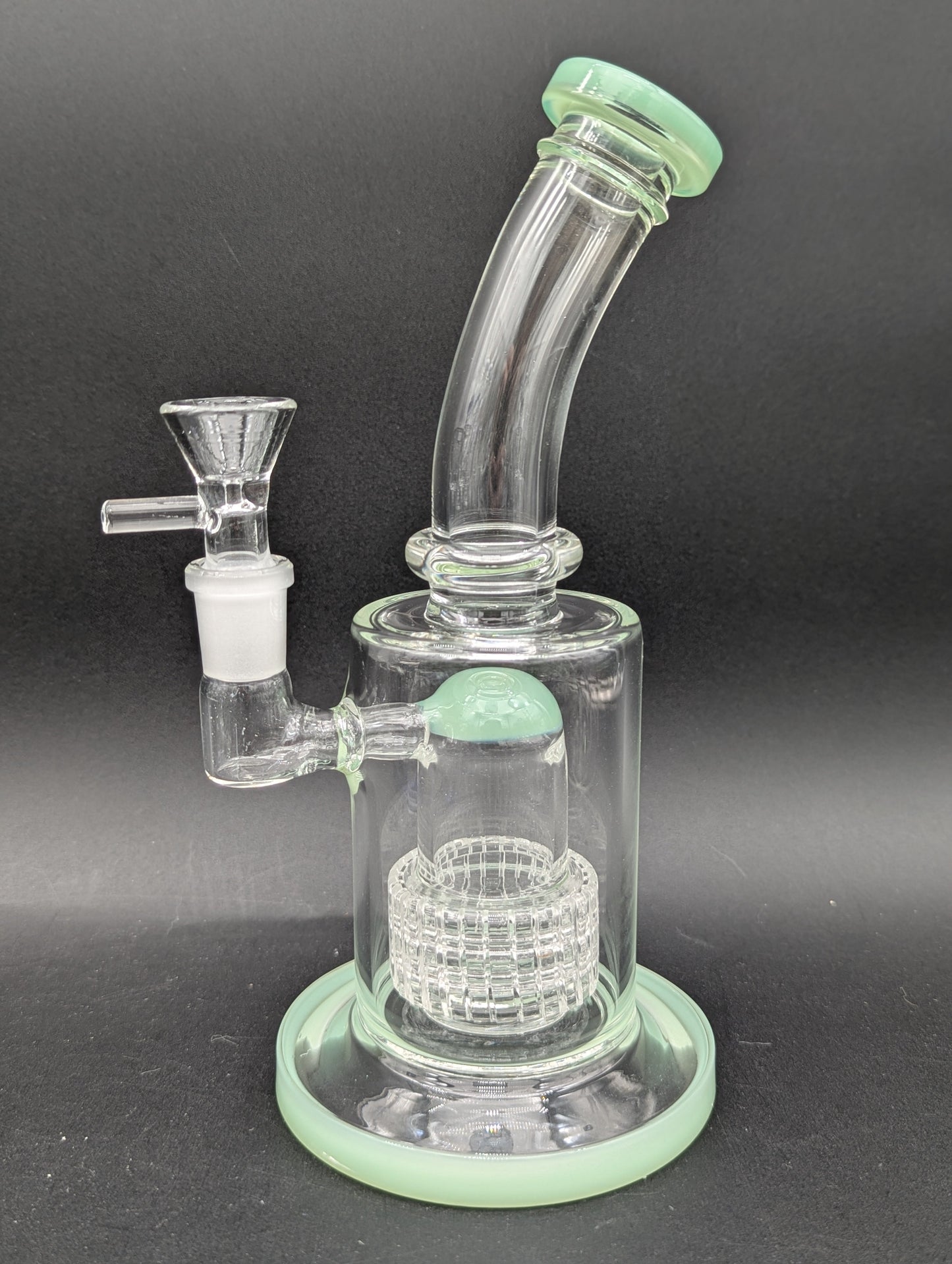8.5" Mini Matrix Color Accent Bent Neck Bong-Avernic Smoke Shop