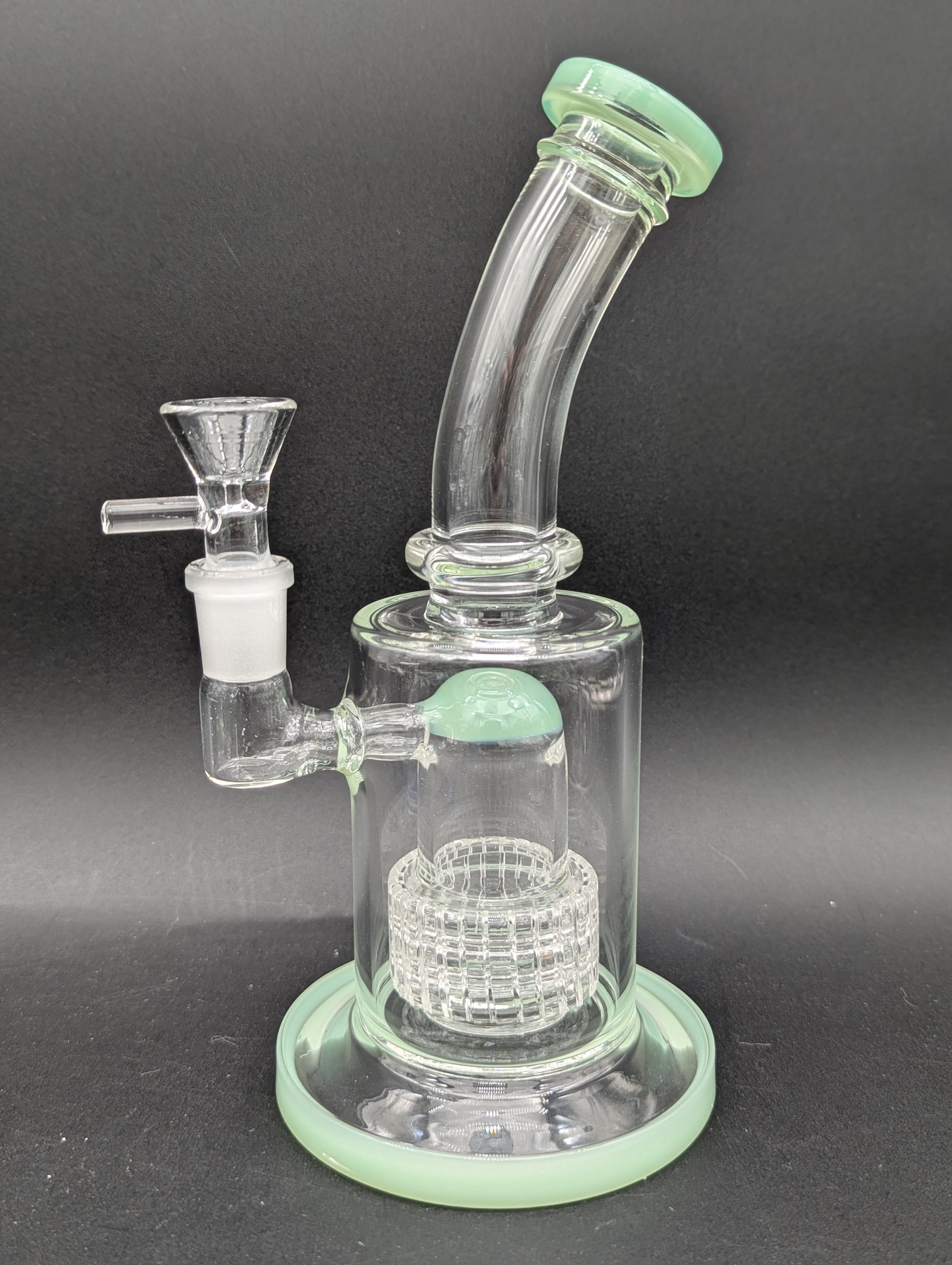 8.5" Mini Matrix Color Accent Bent Neck Bong-Avernic Smoke Shop