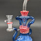 8.5" Peppermint Swirl Recycler Bong