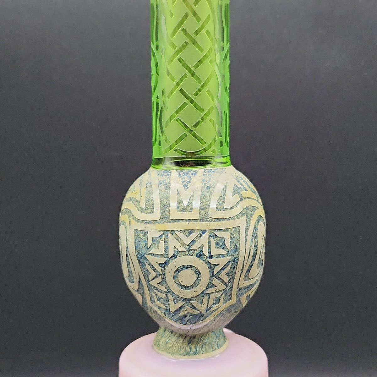 9" Aztec Face Beaker Water Pipe-Avernic Smoke Shop