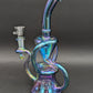 9" Full Color Iridescent Klein Recycler Bong-Avernic Smoke Shop