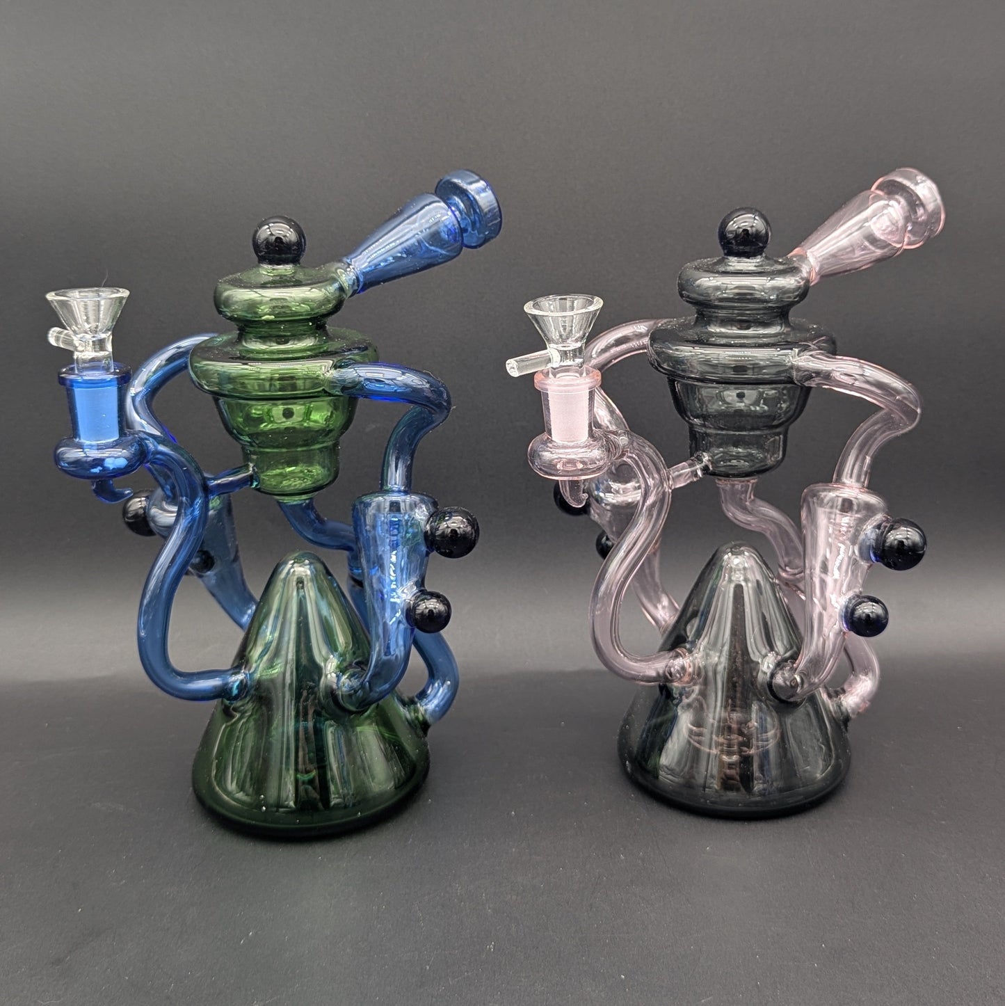 9" Multi Slit Dual Recycler Bong-Avernic Smoke Shop