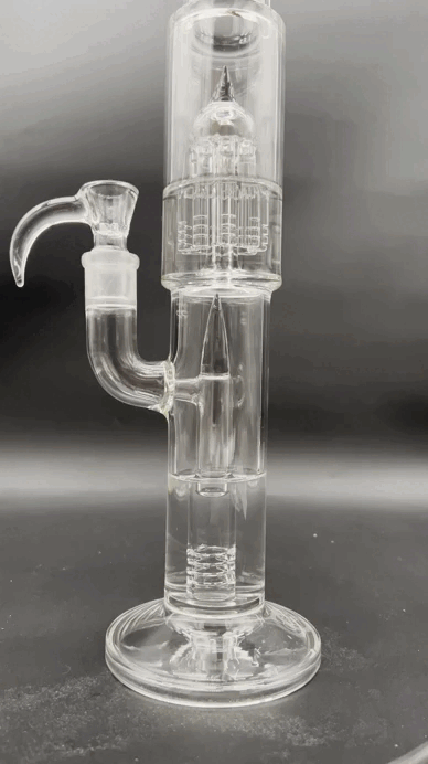 Greek Glass 360 Grid to 8 Arm Tube-Avernic Smoke Shop