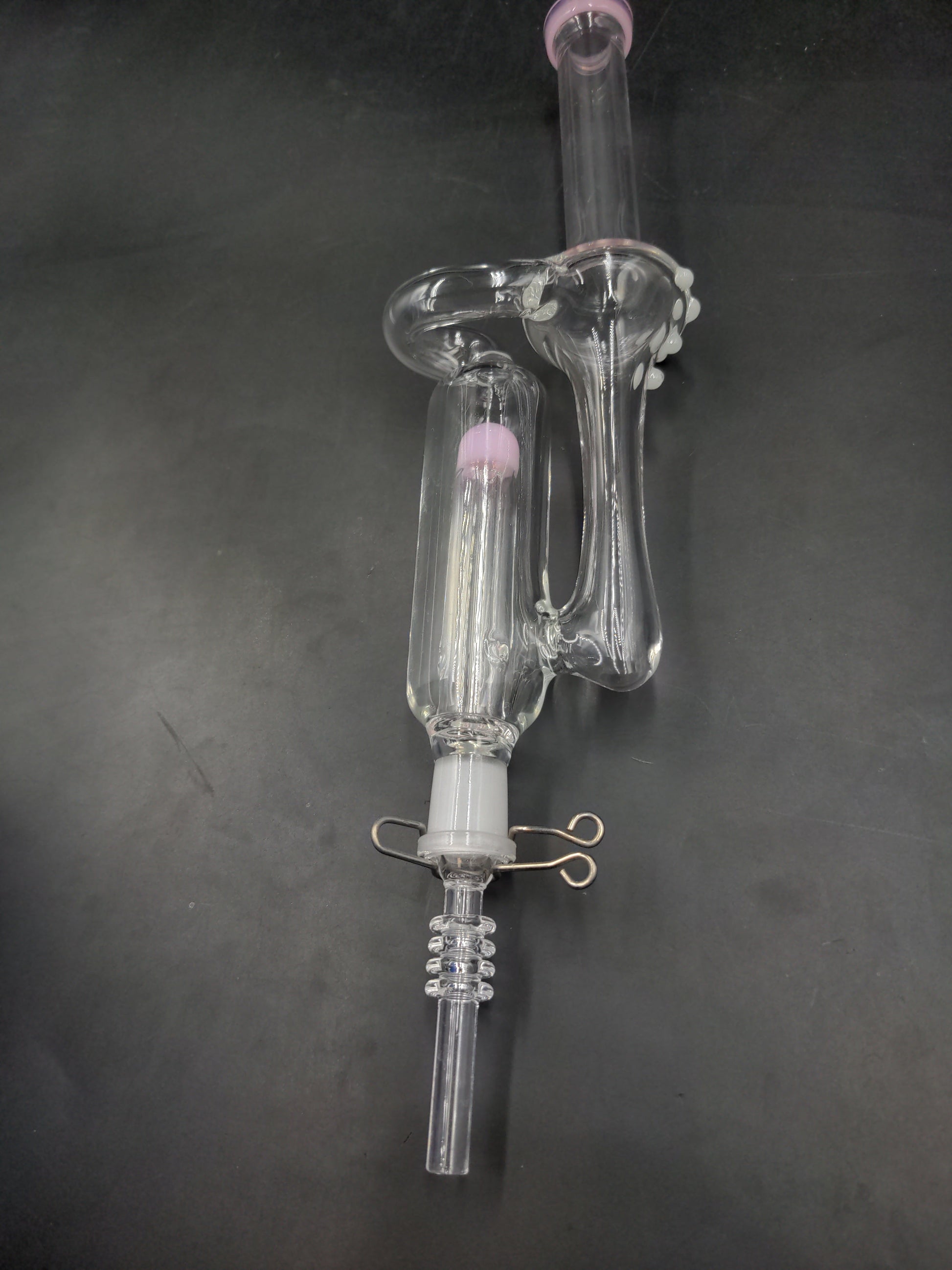 Aero Recycler Quartz Tip Vapor Straw w/ Clip | 11.5"-Avernic Smoke Shop