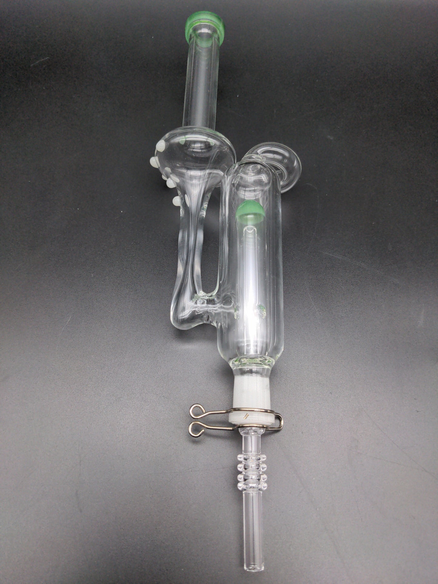 Aero Recycler Quartz Tip Vapor Straw w/ Clip | 11.5"-Avernic Smoke Shop