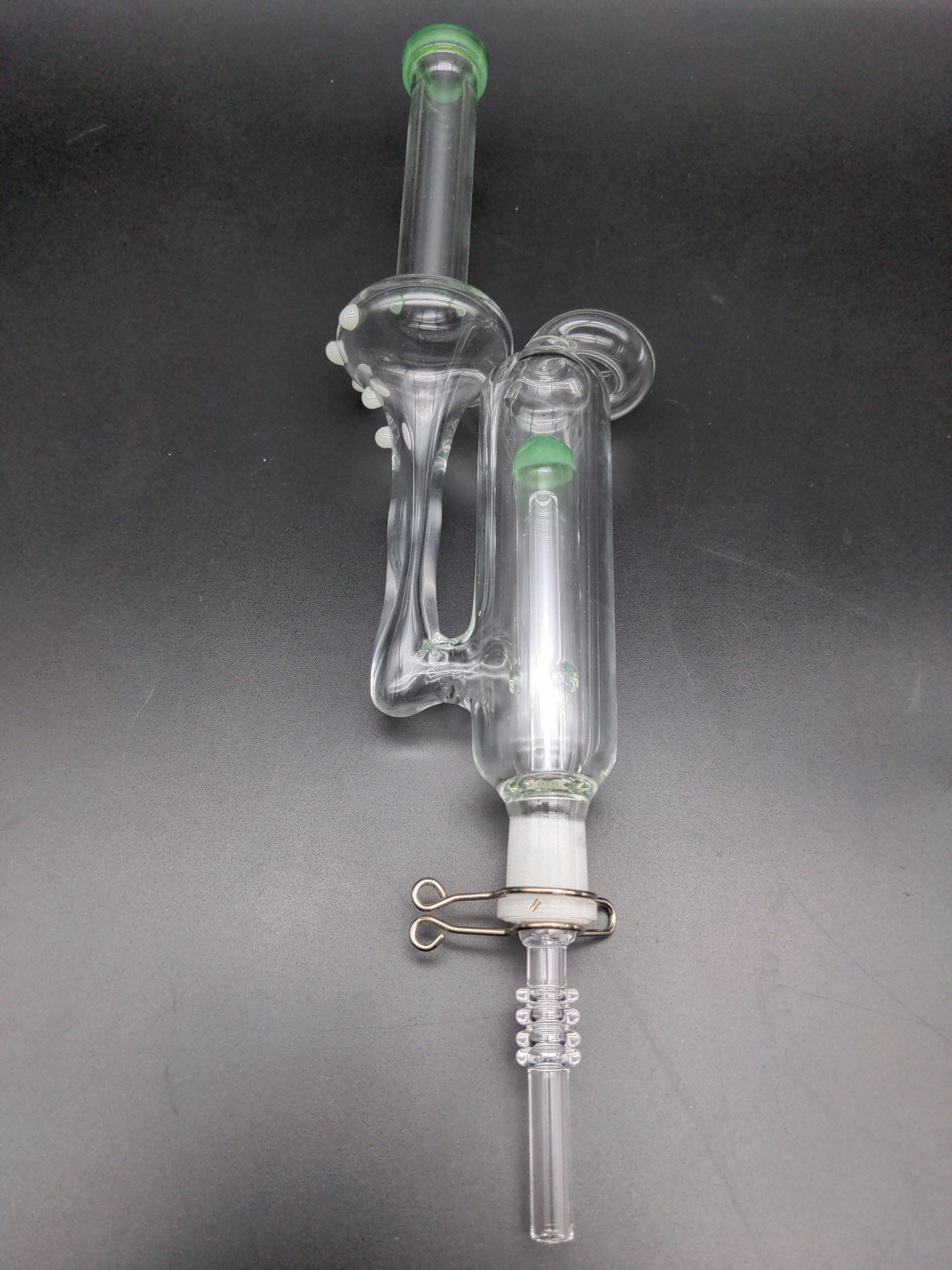 Aero Recycler Quartz Tip Vapor Straw w/ Clip | 11.5"-Avernic Smoke Shop