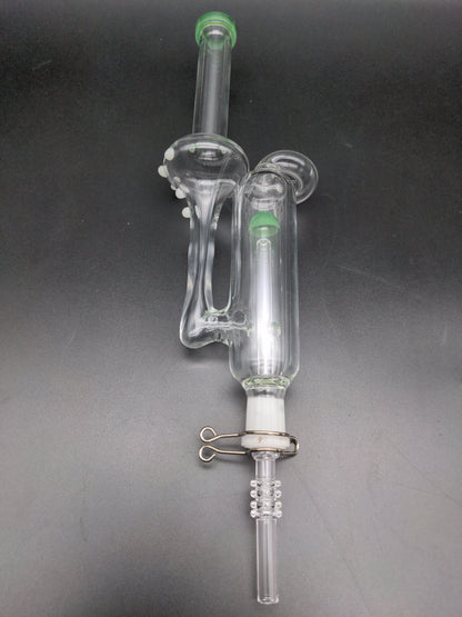 Aero Recycler Quartz Tip Vapor Straw w/ Clip | 11.5"-Avernic Smoke Shop