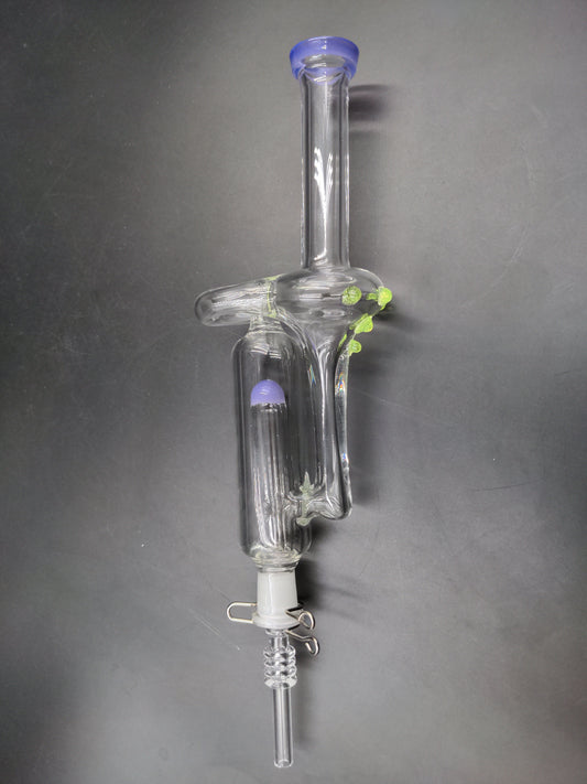 Aero Recycler Quartz Tip Vapor Straw w/ Clip | 11.5"-Avernic Smoke Shop