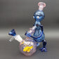 Alien Smoking a Goldfish 9" Recycler Bong