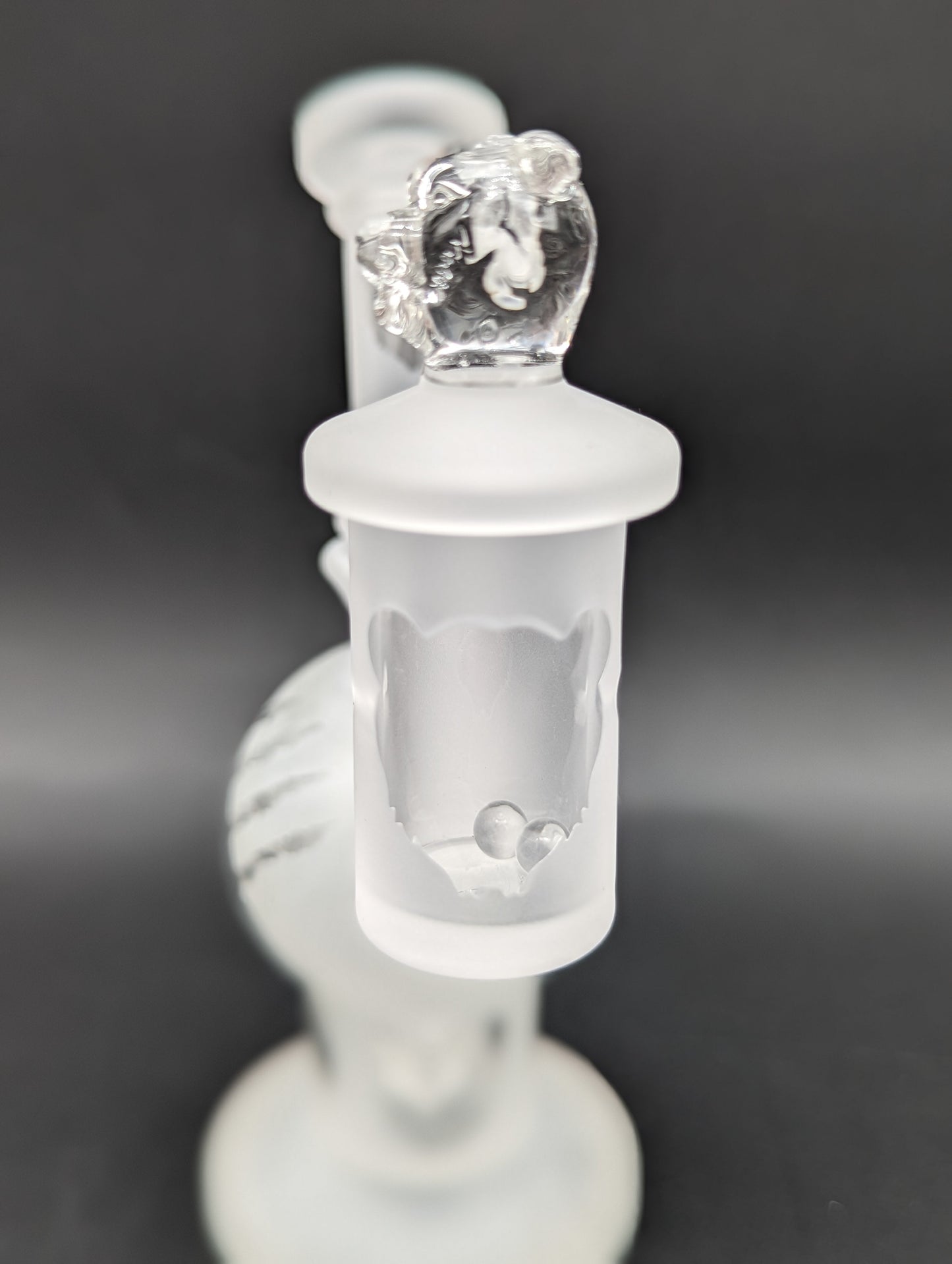 Bear Quartz Sandblasted Sphere Dab Rig Set-Avernic Smoke Shop