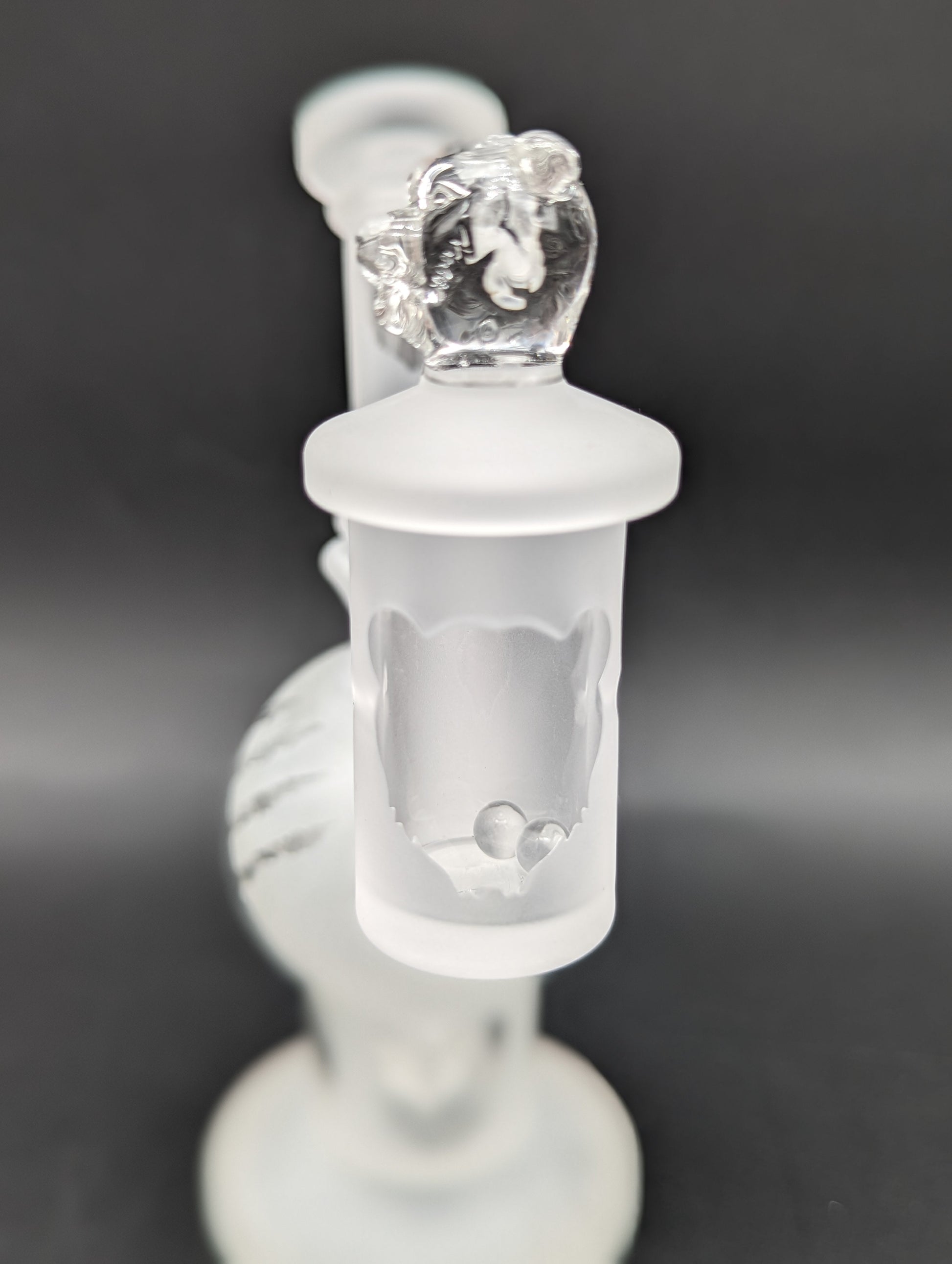 Bear Quartz Sandblasted Sphere Dab Rig Set-Avernic Smoke Shop