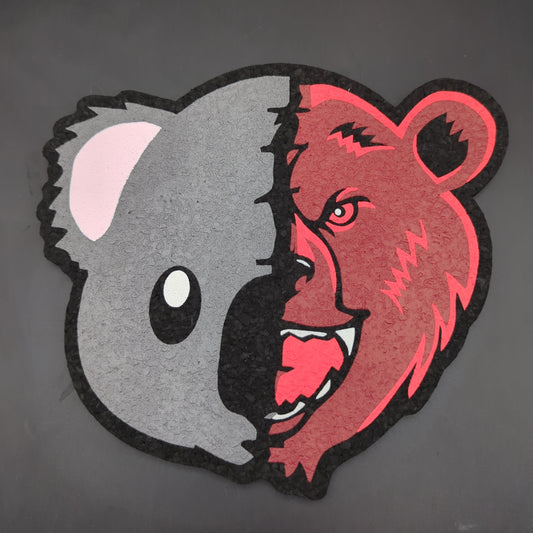 Bear Quartz x  Moodmats Dab Mat | BQ x Koala Puffs | 8" - Avernic Smoke Shop