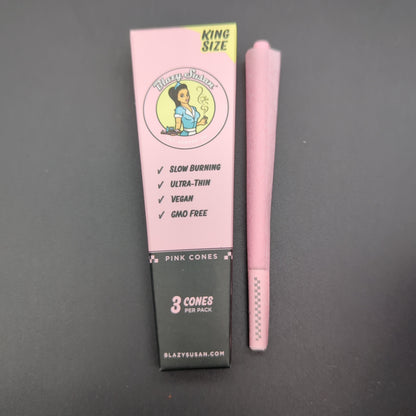 Blazy Susan Pink King Size Pre-Rolled Cones 3 Pack-Avernic Smoke Shop