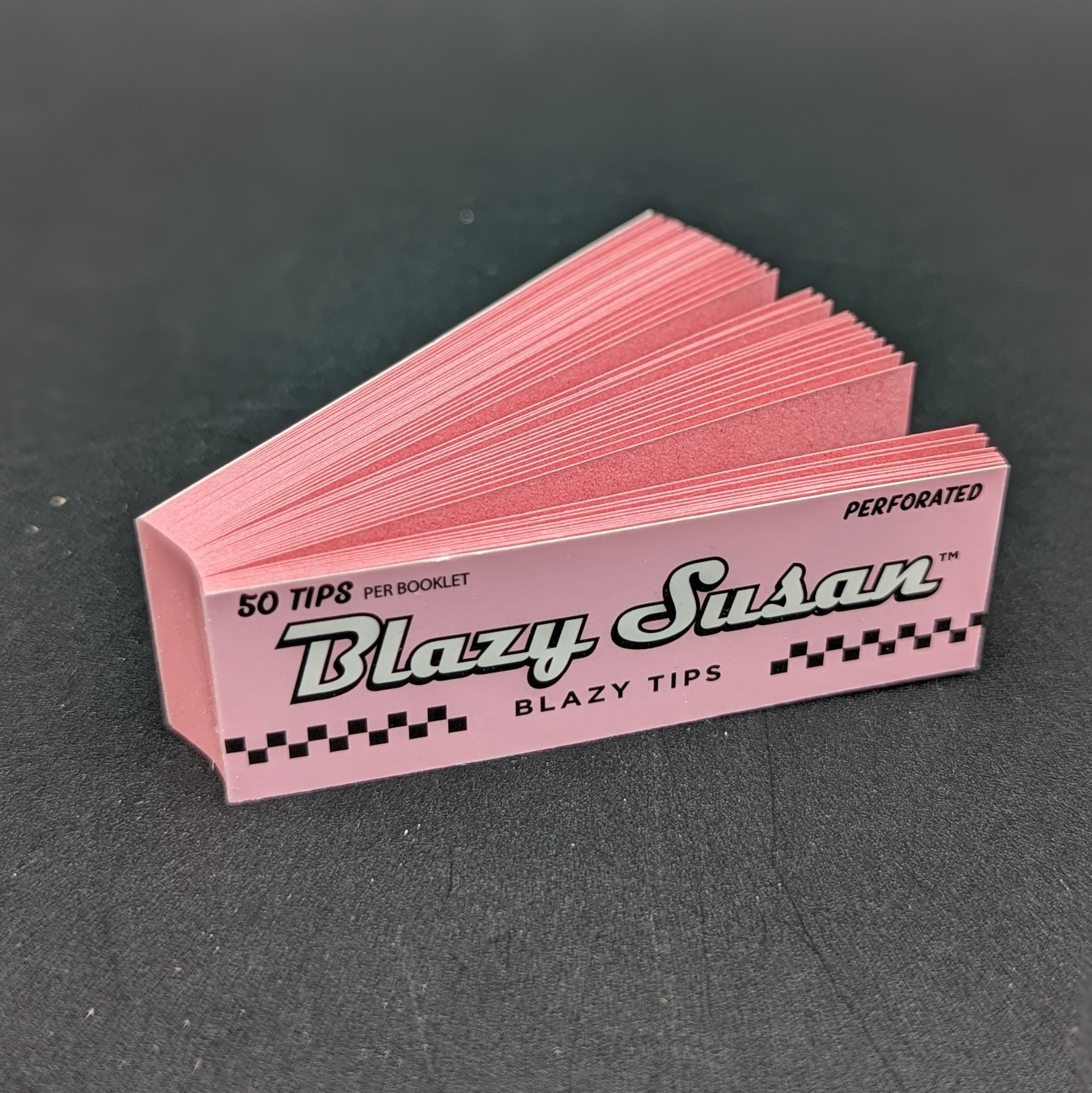 Blazy Susan Pink Perforated Rolling Tips – Midnight Distribution
