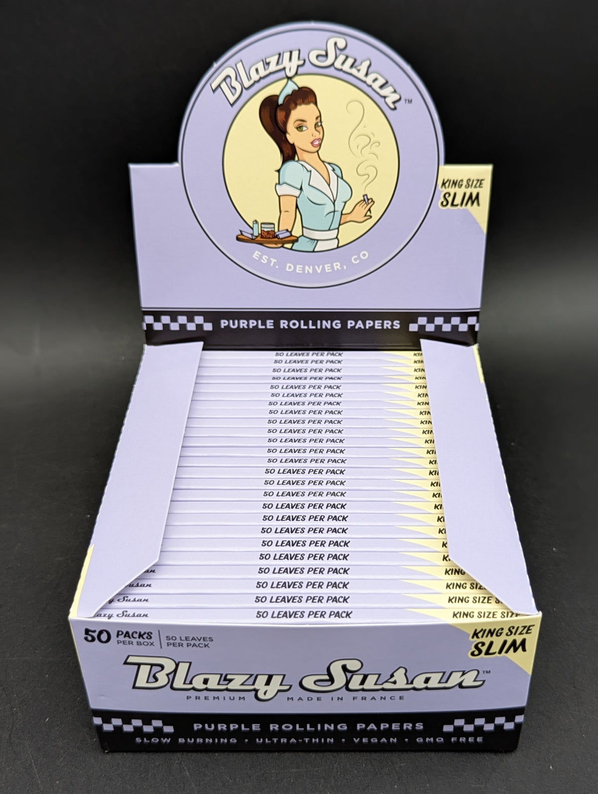 Blazy Susan Purple King Size Rolling Papers-Avernic Smoke Shop