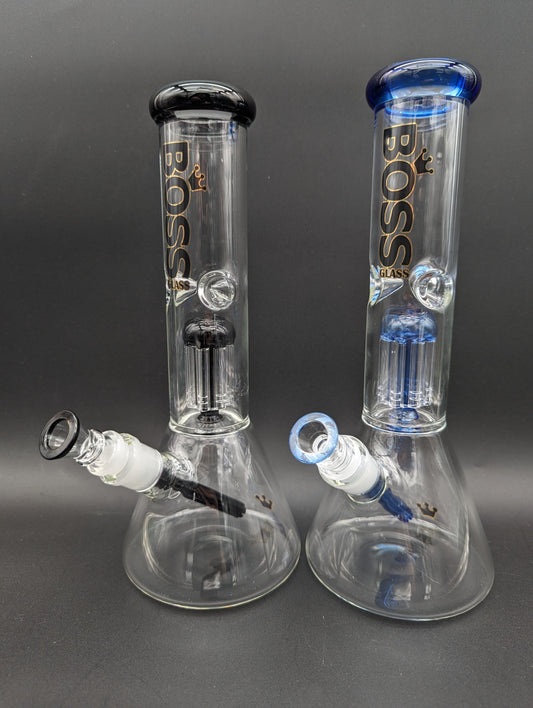 Boss Glass 12" Beaker w/ Tree Perc-Avernic Smoke Shop